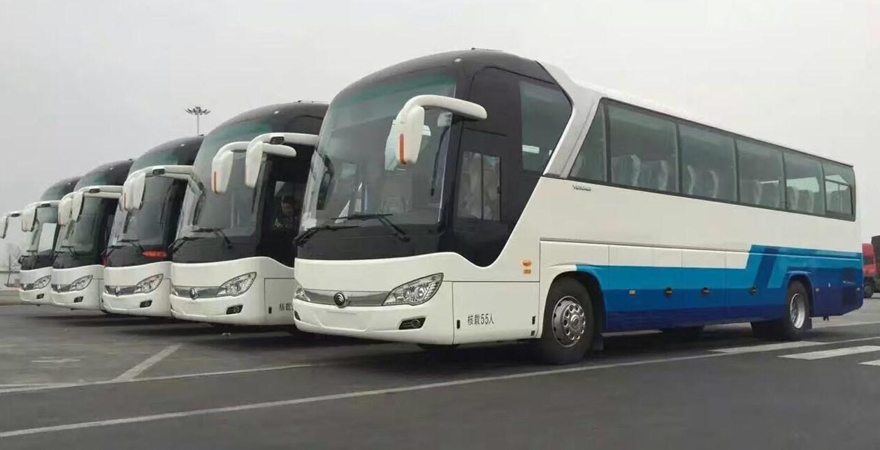 55座大巴车队 十年品牌本地品牌,青岛租车,会议接待,商务用车,企业班车